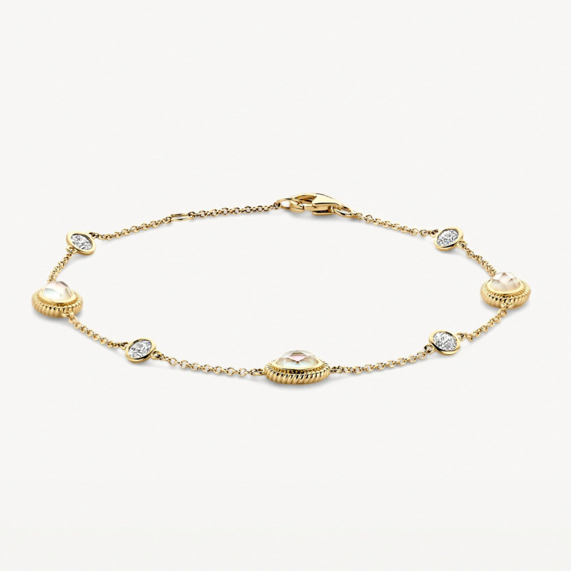 blush-2252ymq-gouden-armband-met-zirkonia-bergkristal-en-parelmoer-lengte-16-5-18-5-cm