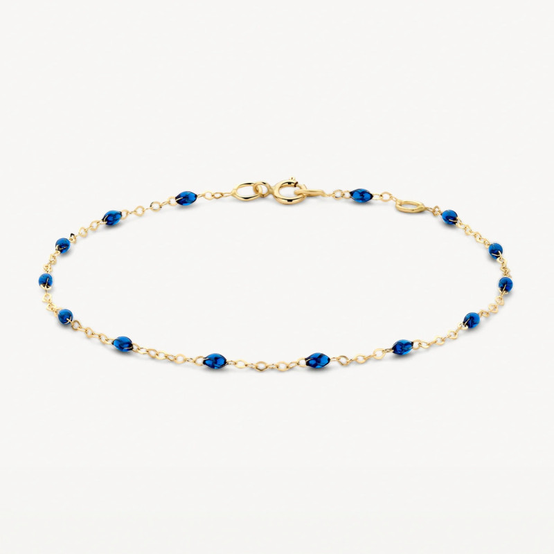 blush-2264yrb-gouden-armband-met-donkerblauwe-resin-0-8-mm-breed-lengte-16-5-18-5-cm