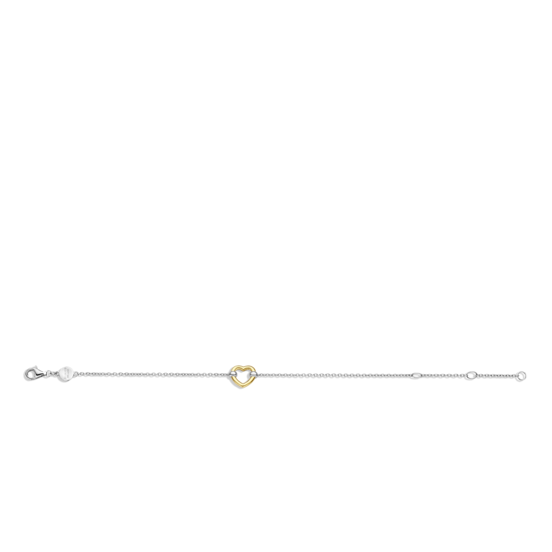 ti-sento-23017sy-hartjes-armband-zilver-en-goudkleurig-lengte-16-cm-18-cm-20-cm