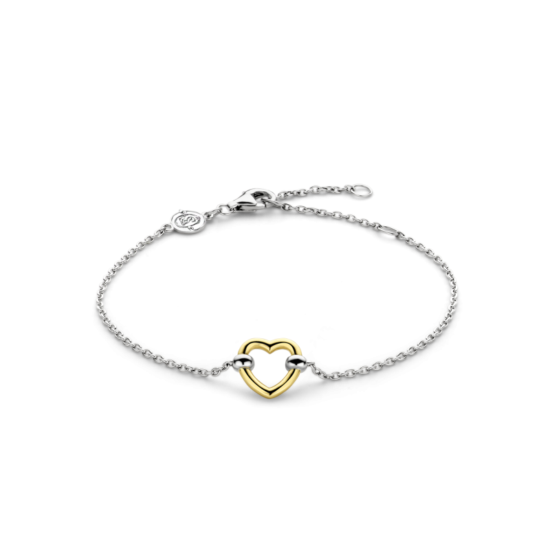 ti-sento-23017sy-hartjes-armband-zilver-en-goudkleurig-lengte-16-cm-18-cm-20-cm