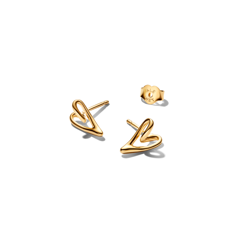 pandora-essence-264393c00-gold-plated-oorknopjes-met-organisch-hartje-75-mm-breed-hoogte-105-mm