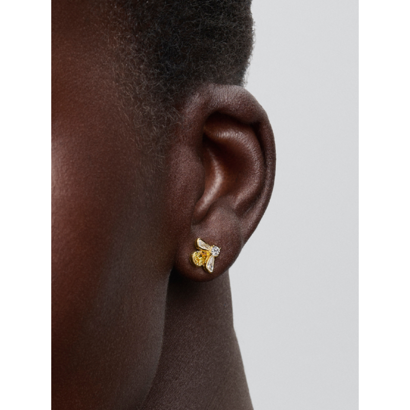 pandora-timeless-264559c01-gold-plated-oorstekers-met-bij-van-gele-en-transparante-zirkonia