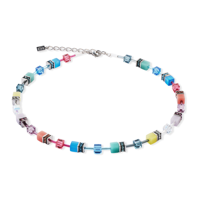 coeur-de-lion-geocube-iconic-magic-ketting-met-multicolor-kubus-stenen-2838-10-1517-lengte-42-48-cm
