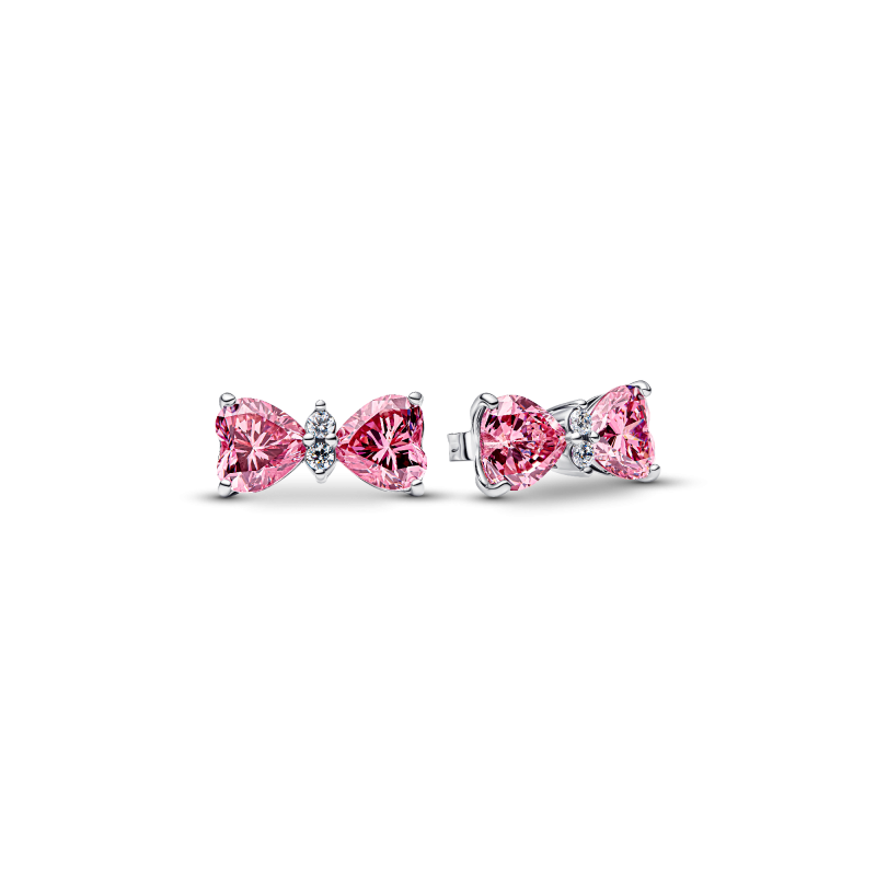 pandora-timeless-294265c01-roze-oorknopjes-met-strik-van-zirkonia-en-zilver