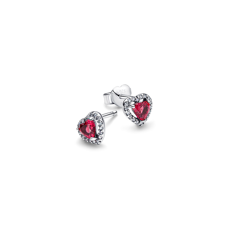 pandora-timeless-298427c04-zilveren-oorknopjes-met-rood-hartje-en-halo-van-zirkonia