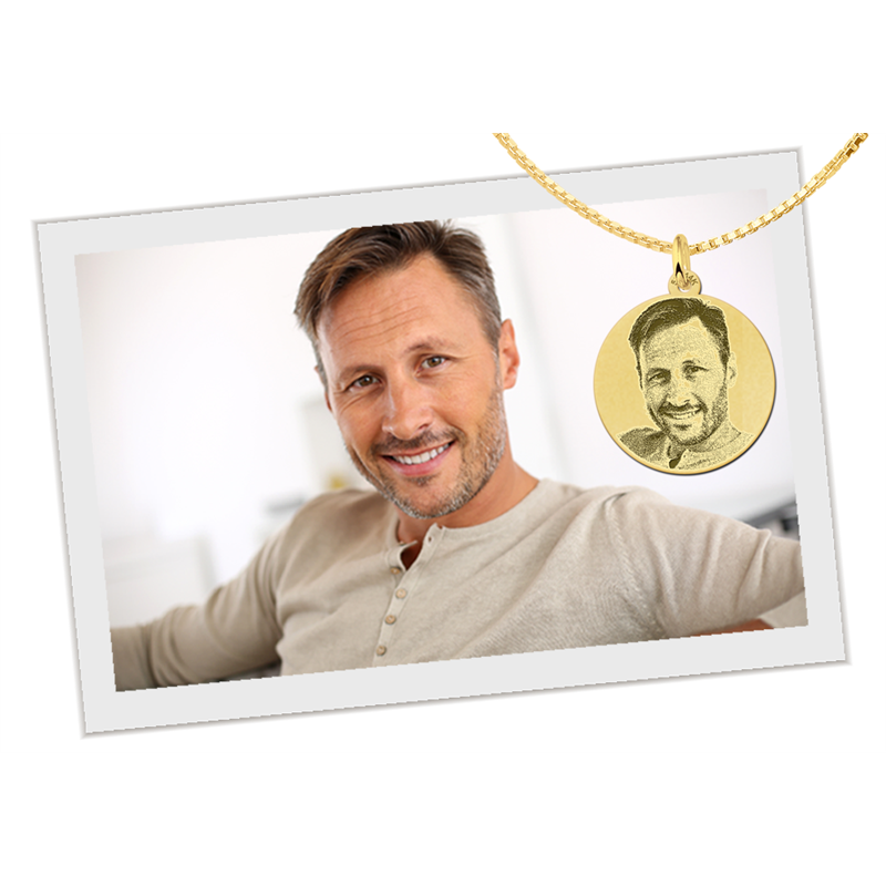 ronde-foto-hanger-van-goud-20-mm