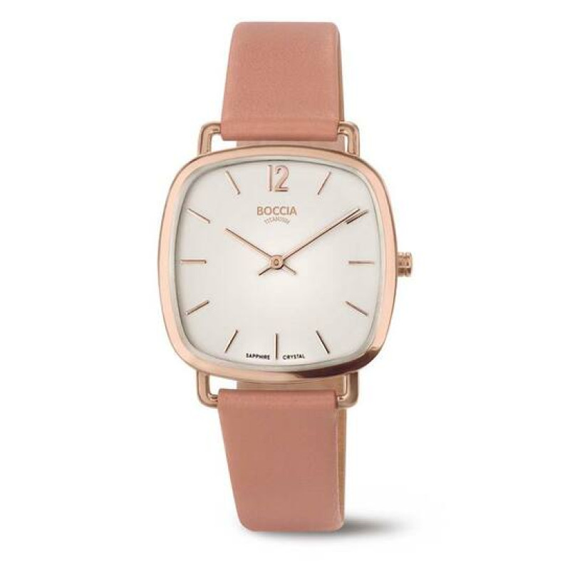 boccia-titanium-3334-04-dameshorloge-rosegoudkleurige-titanium-kast-met-witte-wijzerplaat-en-roze-leren-band-o-33-mm