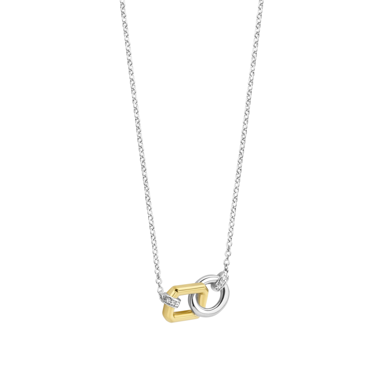 ti-sento-milano-34025zy-42-ketting-met-hanger-bicolor-lengte-42-cm