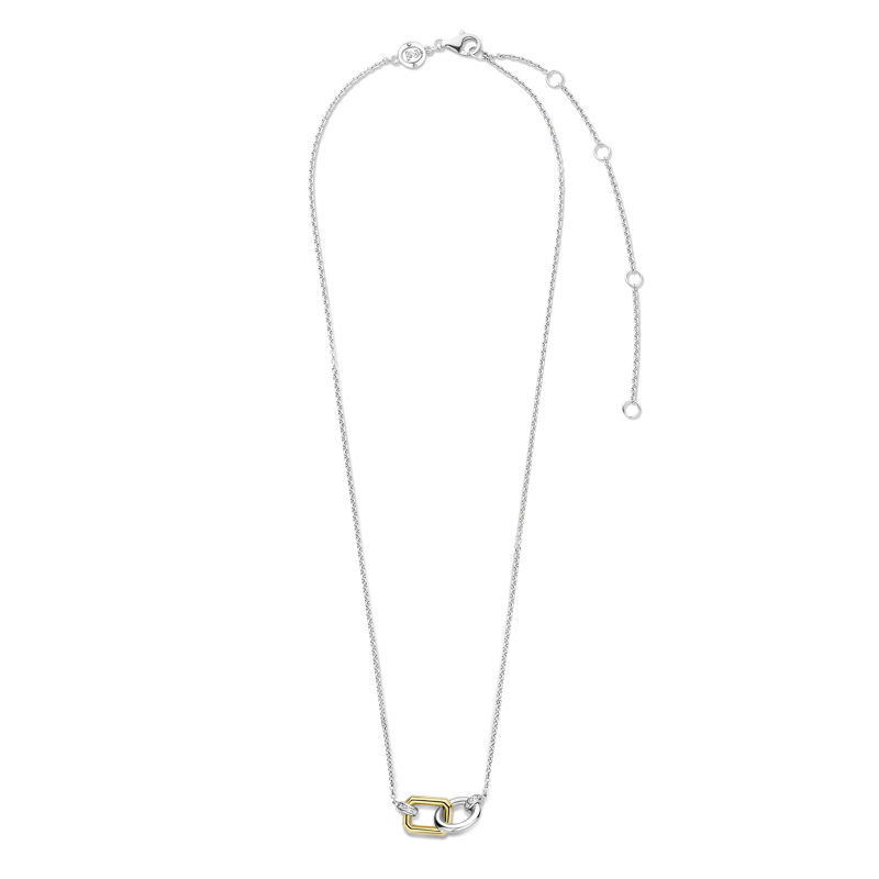 ti-sento-milano-34025zy-42-ketting-met-hanger-bicolor-lengte-42-cm