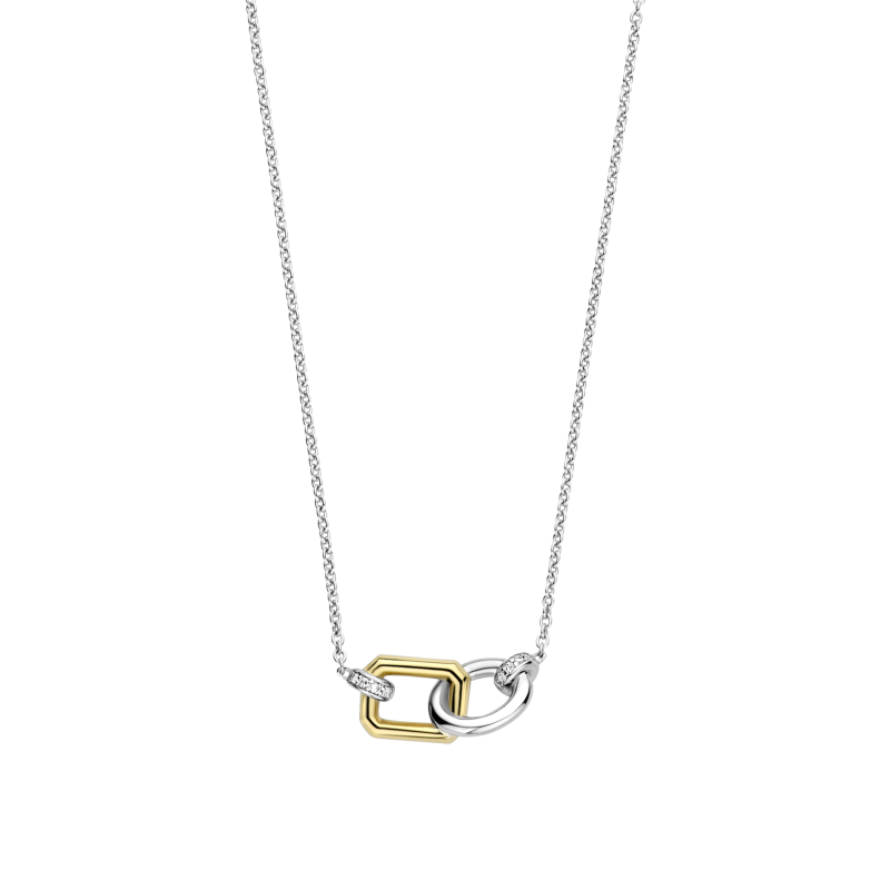 ti-sento-milano-34025zy-42-ketting-met-hanger-bicolor-lengte-42-cm