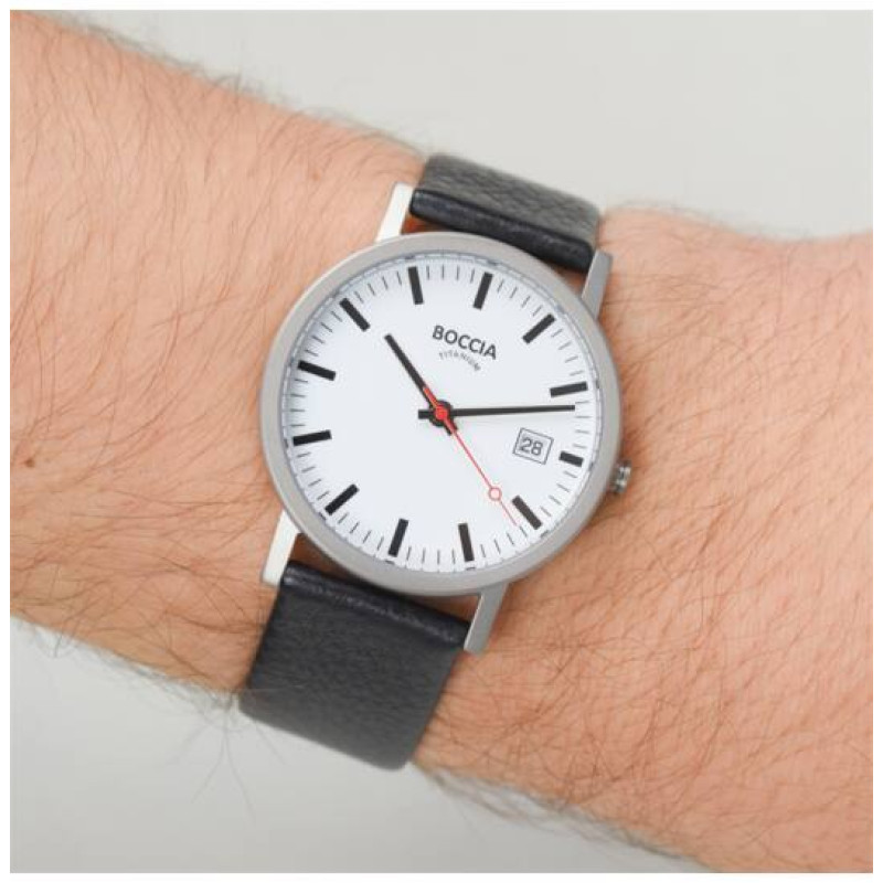 boccia-titanium-3622-01-herenhorloge-met-witte-wijzerplaat-en-zwarte-leren-band-titanium-o-38-mm