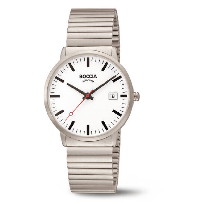 boccia-titanium-3622-04-herenhorloge-met-witte-wijzerplaat-en-zilverkleurige-rekband-titanium-o-38-mm
