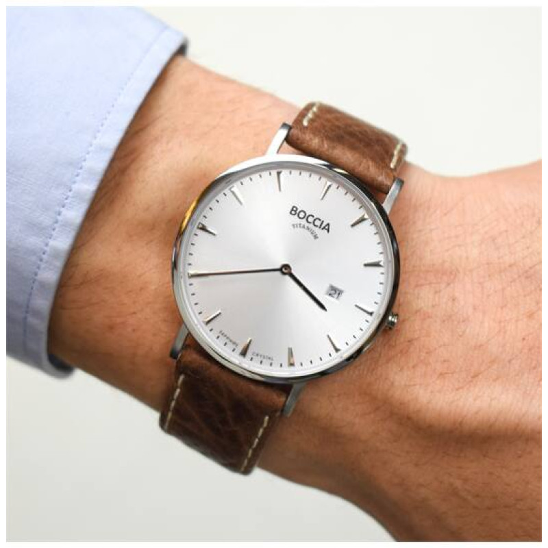 boccia-titanium-3648-01-heren-horloge-titanium-met-bruine-leren-band-en-zilvergrijze-wijzerplaat-o-39-mm