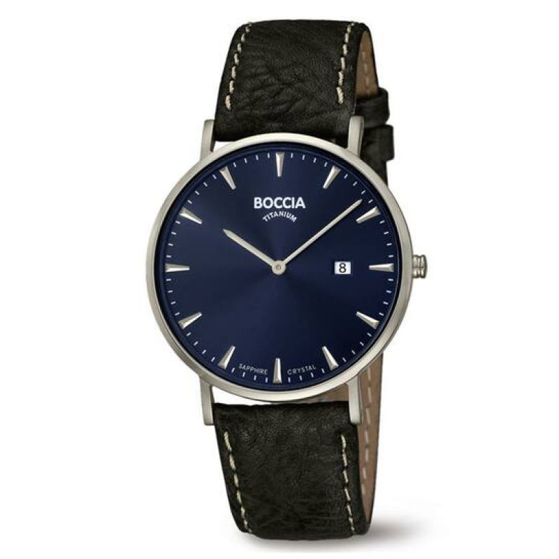 boccia-titanium-3648-02-herenhorloge-met-blauwe-wijzerplaat-en-zwarte-leren-band-titanium-kast-o-39-mm