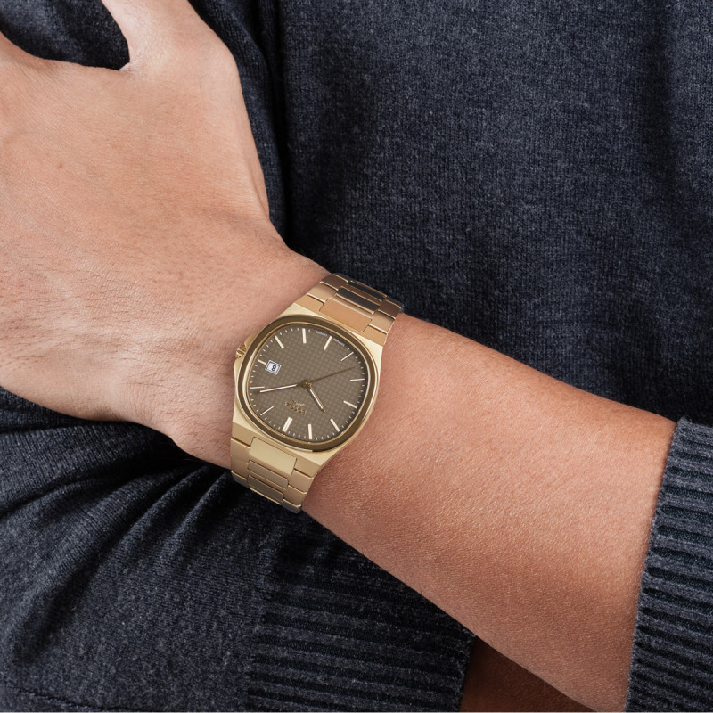 boccia-titanium-3657-06-goudkleurig-herenhorloge-met-bruine-wijzerplaat-en-datum-37-mm