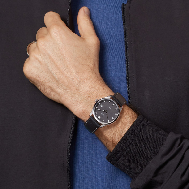 boccia-titanium-3669-02-zwart-herenhorloge-met-zilverkleurige-kast-en-leren-band-o-39-mm
