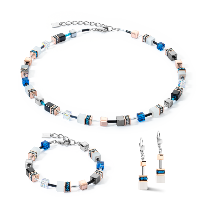 coeur-de-lion-geocube-armband-4013-30-0756-iconic-zilverkleurig-met-capri-blauw