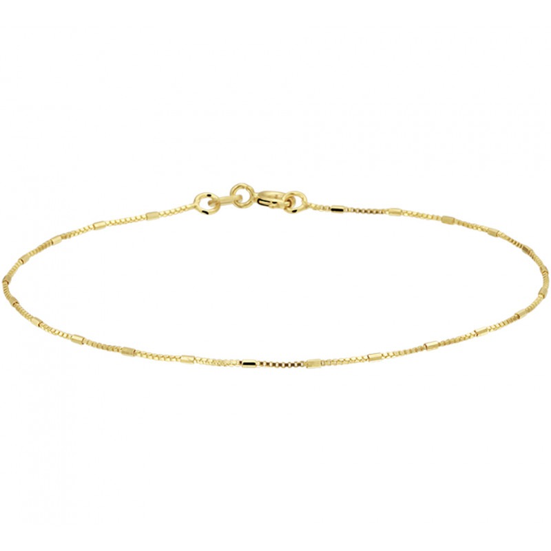 Super Dunne gouden armband met balkjes | Mostert Juweliers OM-57