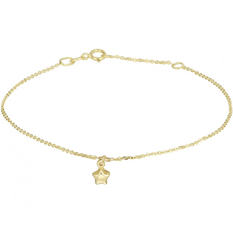 racket Bezit wervelkolom Gouden armband met ster | Mostert Juweliers