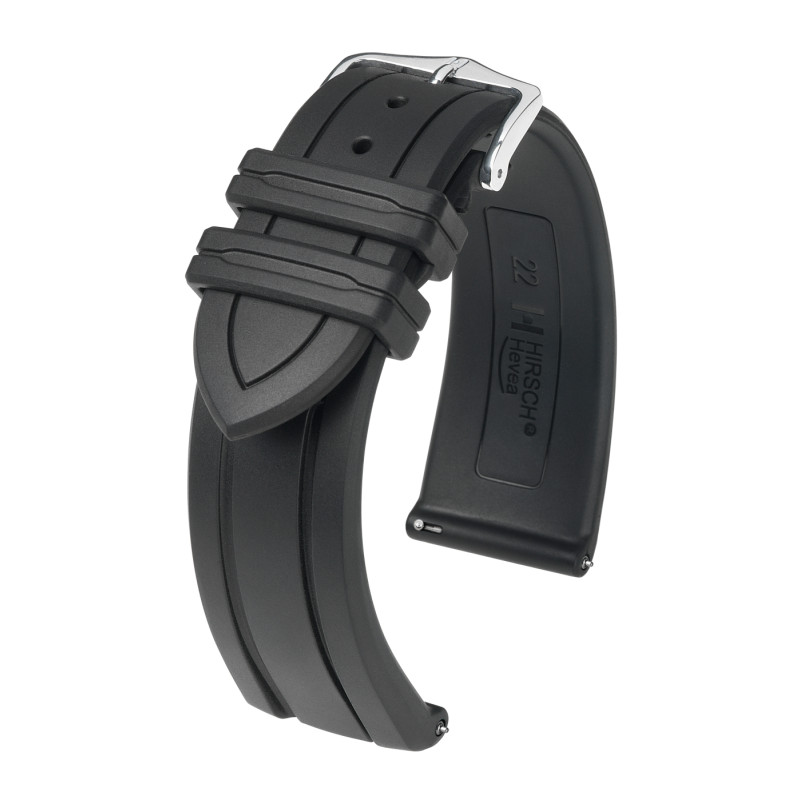 hirsch-hevea-40458850-2-sportieve-rubberen-horlogeband-zwart-met-patroon-aanzetmaat-18-22-mm