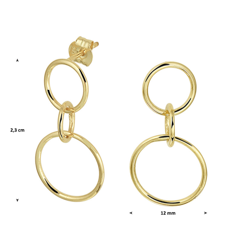 oorhangers-goud-met-drie-rondjes