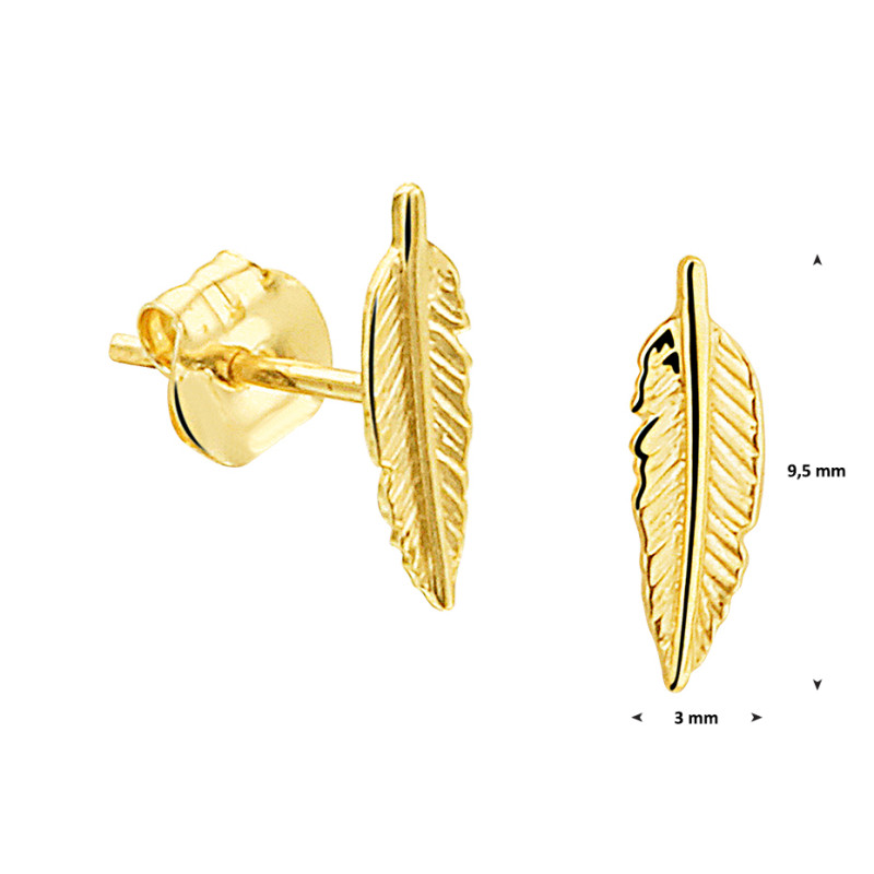 oorknoppen-goud-veer