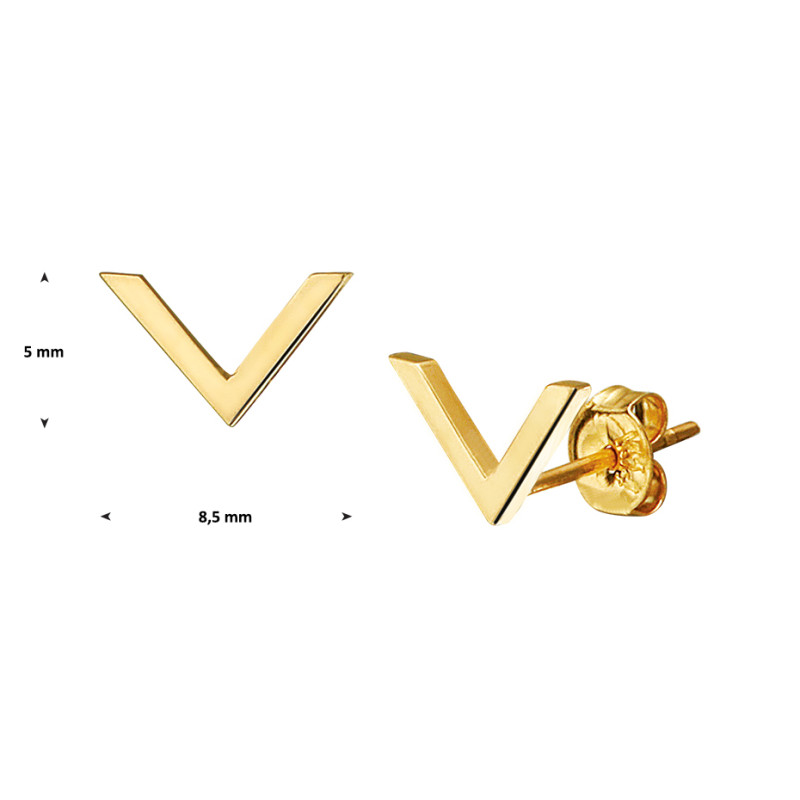 v-oorbellen-goud-8-5-mm-bij-5-mm