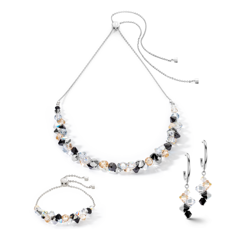 coeur-de-lion-dancing-crystals-armband-4639-30-1318-in-het-zilverkleurig-en-zwart