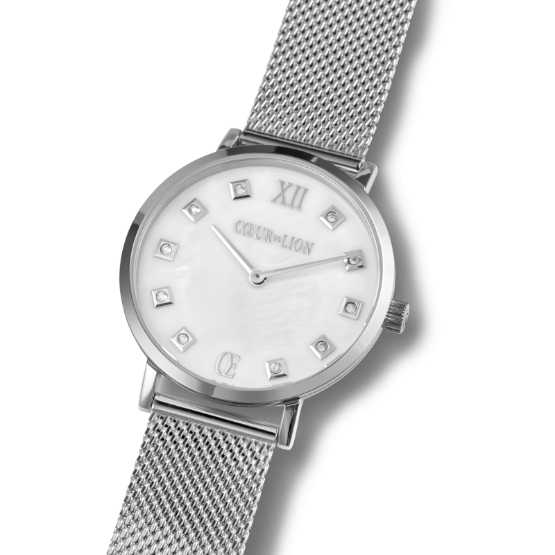 coeur-de-lion-horloge-7610-70-1725-mother-of-pearl-zilverkleurig