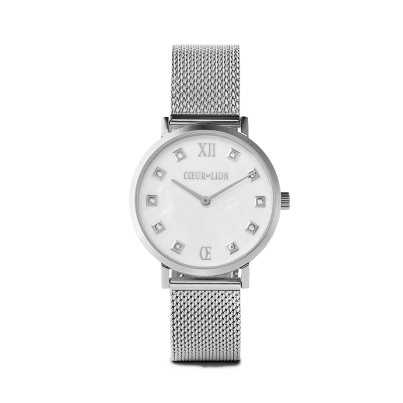 coeur-de-lion-horloge-7610-70-1725-mother-of-pearl-zilverkleurig