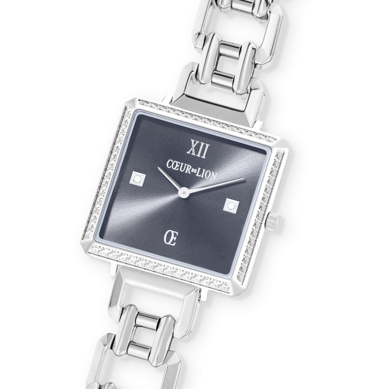 coeur-de-lion-horloge-iconic-cube-sparkling-7670-74-1724-zilverkleurig-met-antraciet