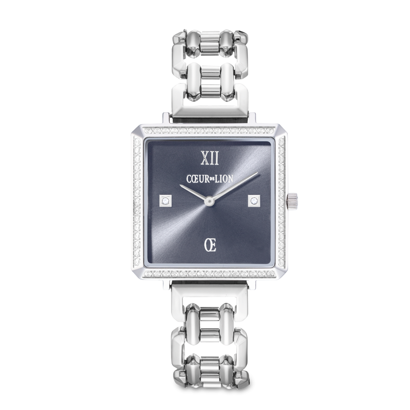 coeur-de-lion-horloge-iconic-cube-sparkling-7670-74-1724-zilverkleurig-met-antraciet