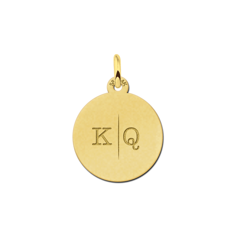 Gouden met twee letters | Mostert Juweliers