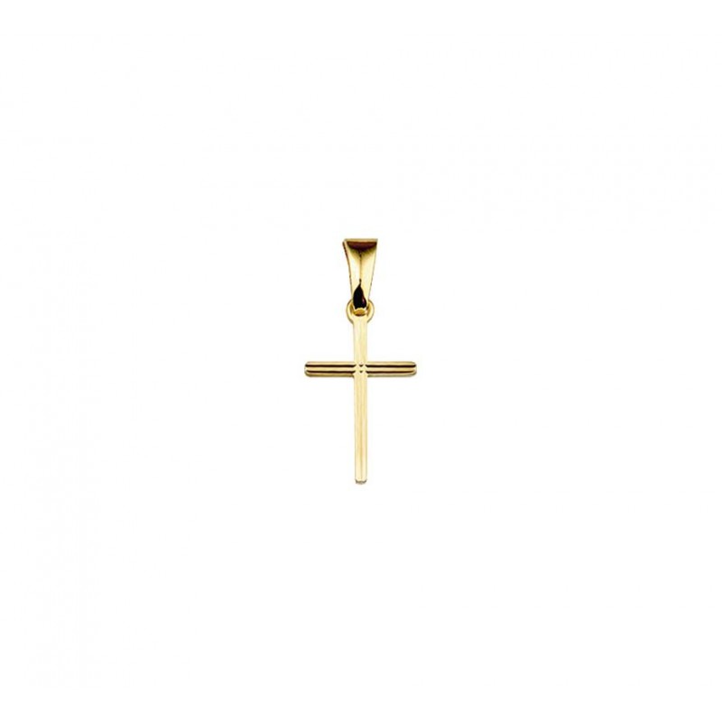 gouden-hangertje-kruis-massief-13-5-mm