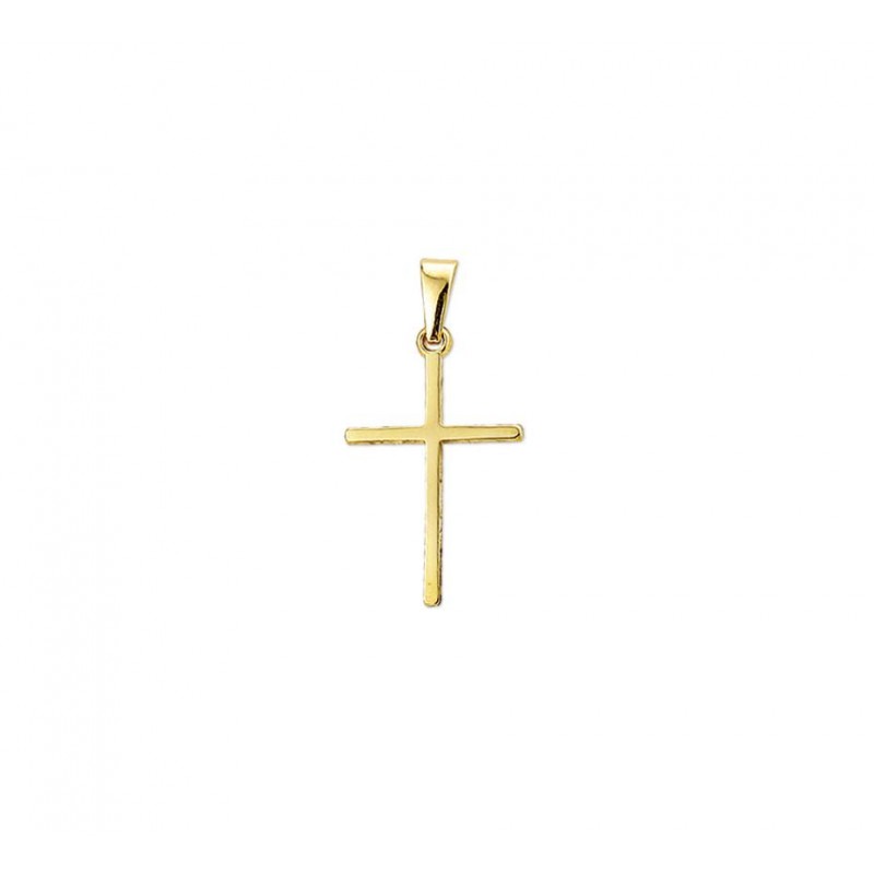 Exclusief Terzijde pond Gouden kruis hanger 14-karaat glanzend en massief | Mostert Juweliers