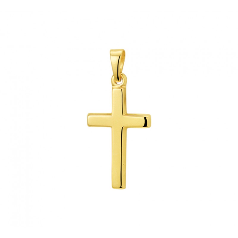 Piepen Manifesteren De onze Gouden kruisje 14-karaat 18 mm | Mostert Juweliers