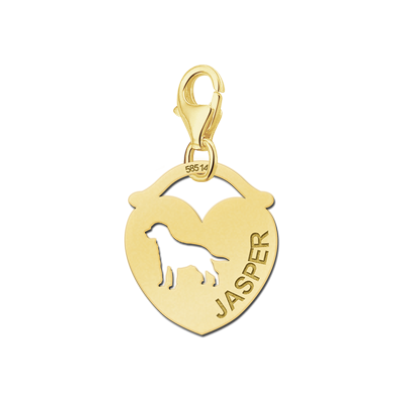 gouden-bedel-hartvorm-hond