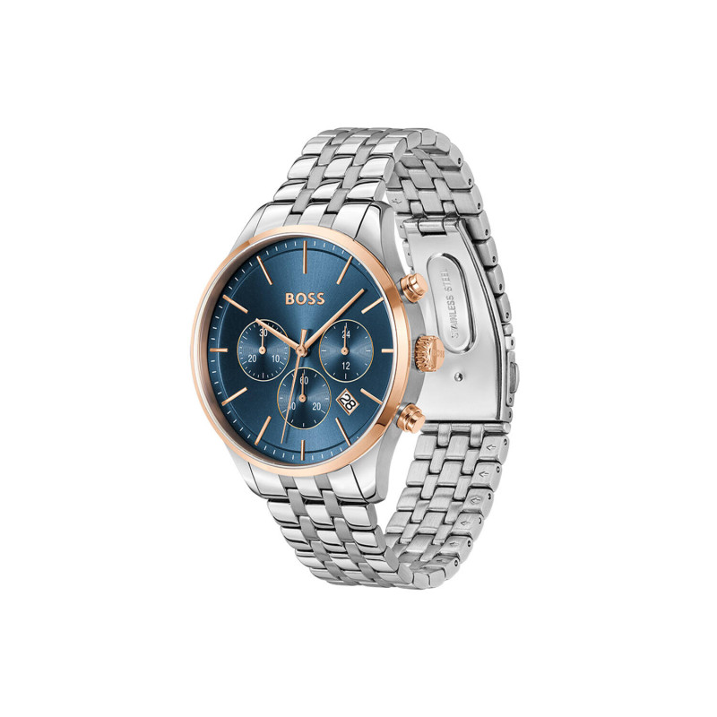 boss-avery-hb1514158-herenhorloge-van-staal-blauwe-wijzerplaat-met-chronograaf-en-datum-o-42-mm