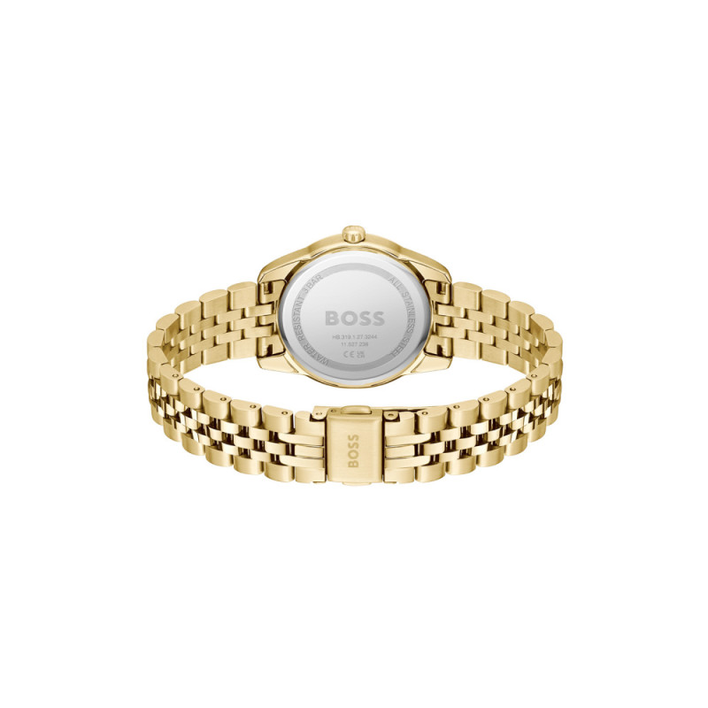 boss-graceful-hb1502810-gold-plated-dameshorloge-met-zilverkleurige-wijzerplaat-o-32-mm