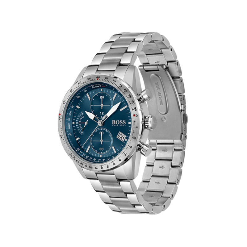 boss-pilot-hb1513850-herenhorloge-chronograaf-zilverkleurig-staal-met-blauwe-wijzerplaat-o-44-mm