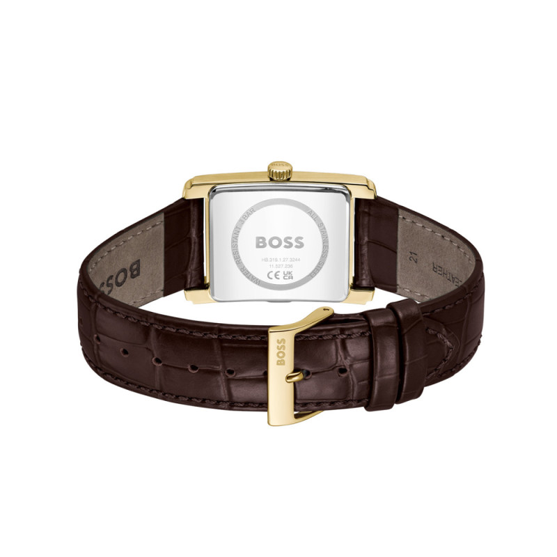 boss-principle-hb1514300-gold-plated-stalen-herenhorloge-met-bruin-leer-o-39-mm