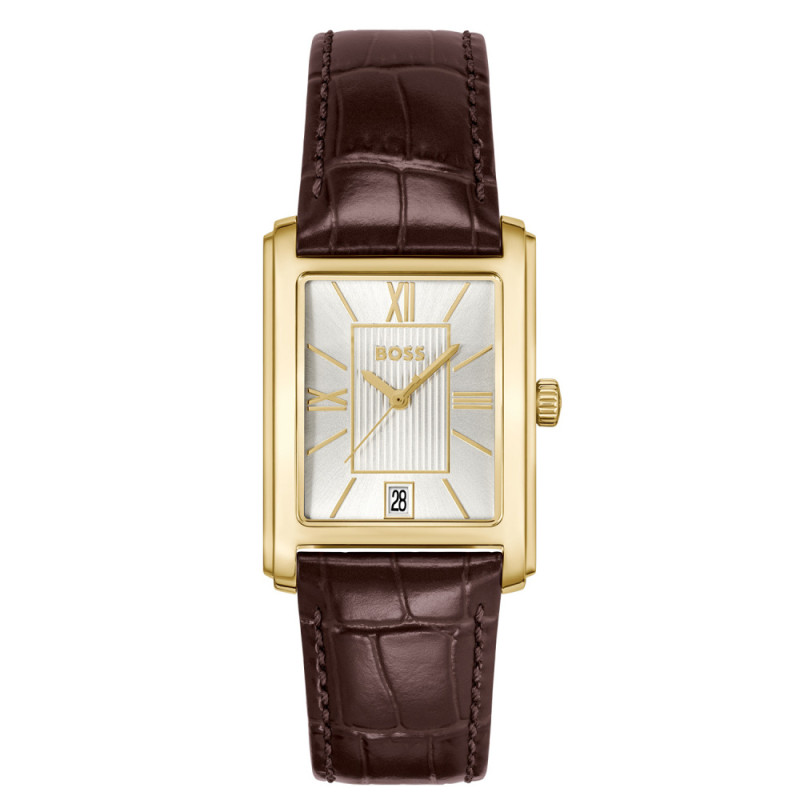 boss-principle-hb1514300-gold-plated-stalen-herenhorloge-met-bruin-leer-o-39-mm