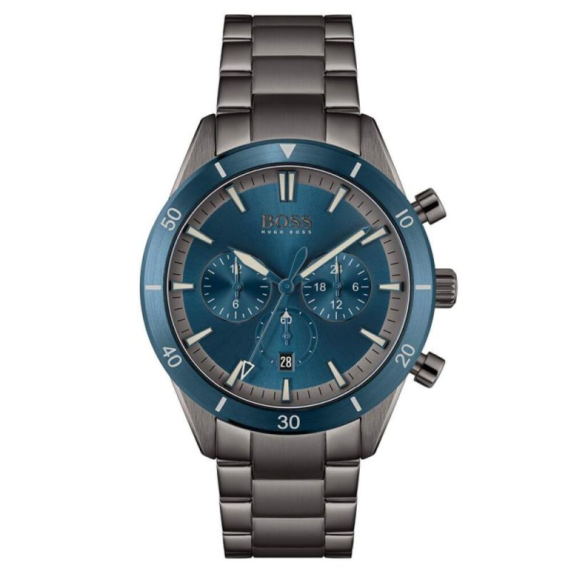 boss-santiago-hb1513863-stalen-herenhorloge-met-blauwe-wijzerplaat-o-44-mm