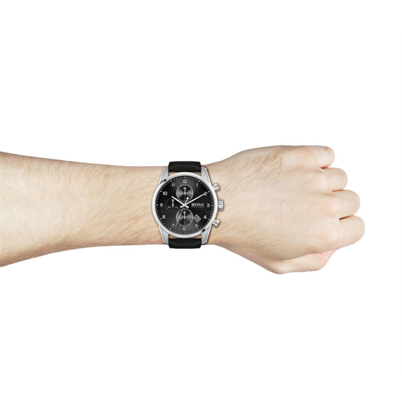 boss-skymaster-hb1513782-herenhorloge-van-leer-zwart-diameter-44-mm