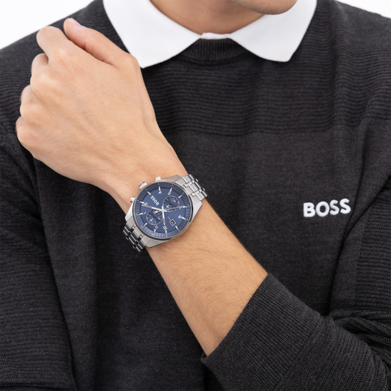 boss-skytraveller-hb1514216-zilverkleurig-stalen-herenhorloge-met-blauwe-wijzerplaat-o-44-mm