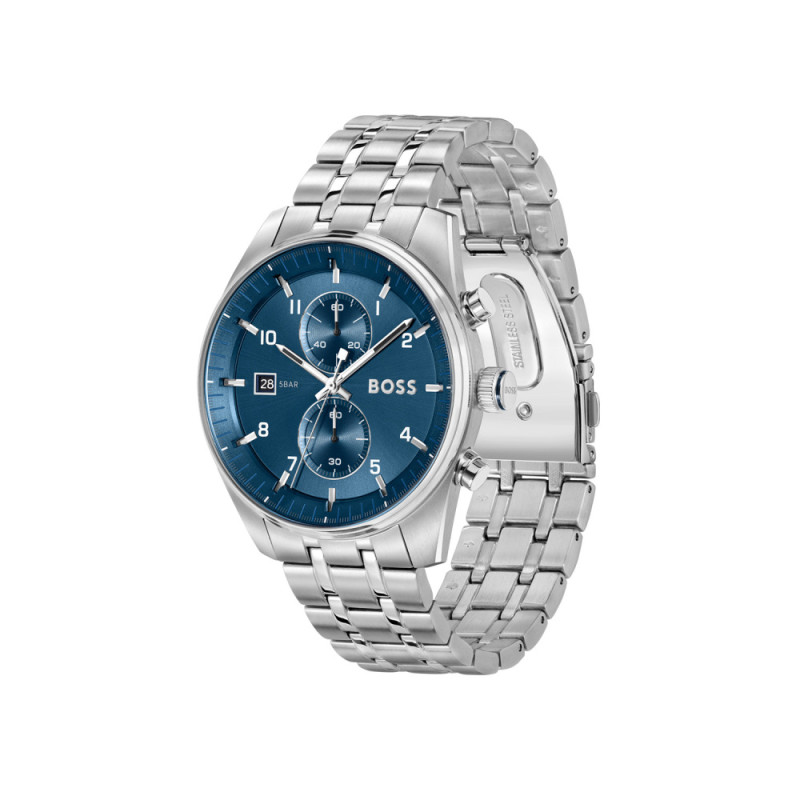 boss-skytraveller-hb1514216-zilverkleurig-stalen-herenhorloge-met-blauwe-wijzerplaat-o-44-mm