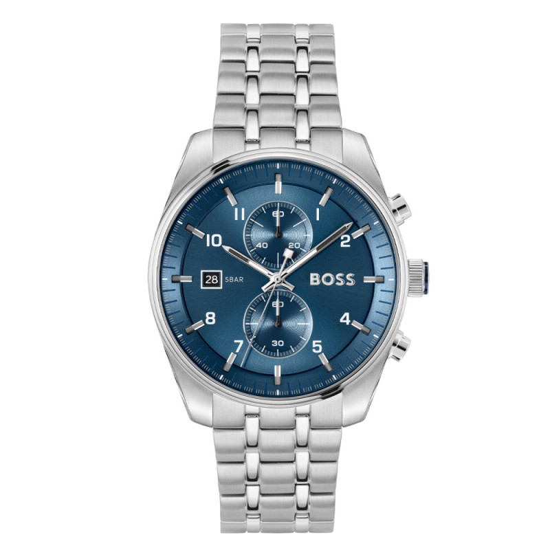 boss-skytraveller-hb1514216-zilverkleurig-stalen-herenhorloge-met-blauwe-wijzerplaat-o-44-mm