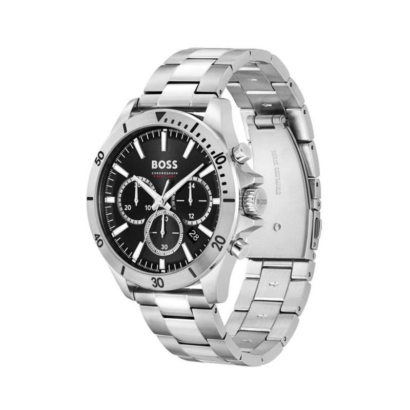 boss-troper-hb1514057-herenhorloge-van-staal-zilverkleurig-met-zwarte-wijzerplaat-o-44-mm