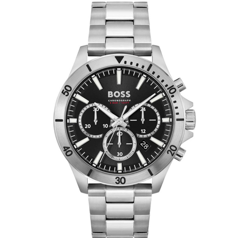 boss-troper-hb1514057-herenhorloge-van-staal-zilverkleurig-met-zwarte-wijzerplaat-o-44-mm