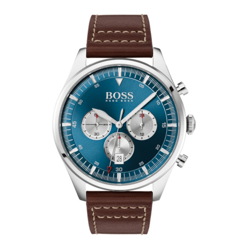 fonds boeket Voorzichtigheid Hugo Boss Pioneer herenhorloge HB1513709 | Mostert Juweliers